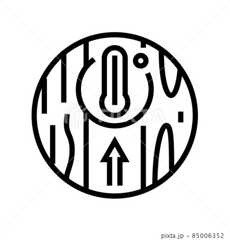 thermal insulation floor line icon vector illustration thermal insulation floor line icon vector illustration 85006352