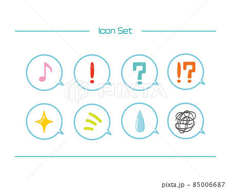 ふきだしのセット 85006687