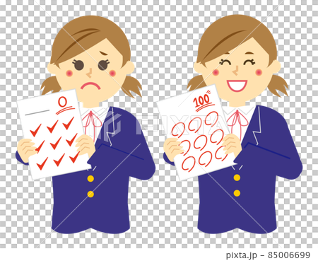 有考試答卷的女學生 85006699