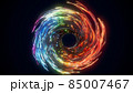 glowing glass trails. fiber optic technology concept with multiple lines. 3d illustration 85007467