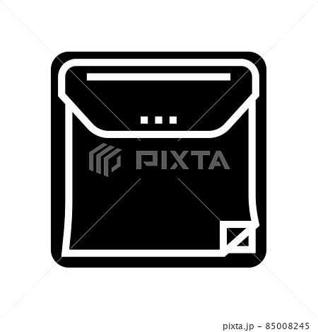 notes dispenser glyph icon vector illustration 85008245