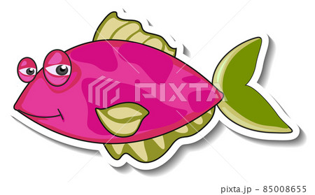 Cute fish sea animal cartoon sticker 85008655