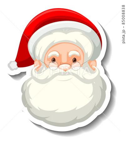Face of Santa Claus on white background Face of Santa Claus on white background 85008838