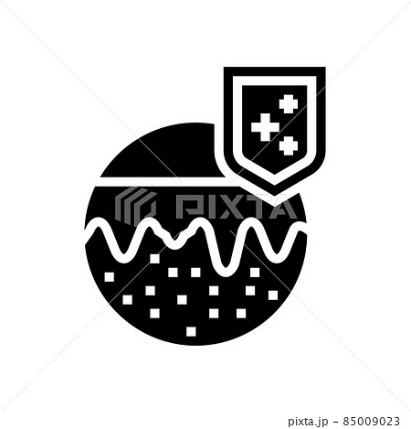 skin immunity defense glyph icon vector illustration 85009023