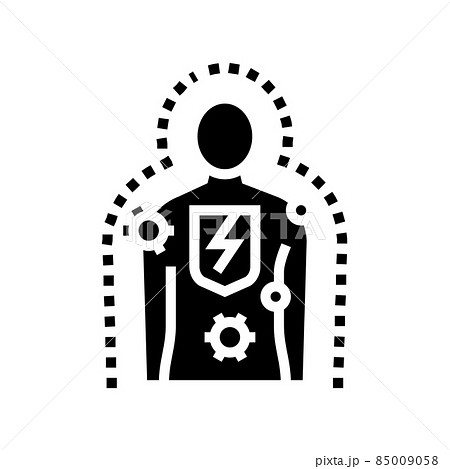 immunodeficiencies human glyph icon vector illustration 85009058