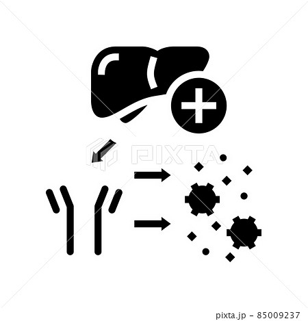 complement system glyph icon vector illustration 85009237