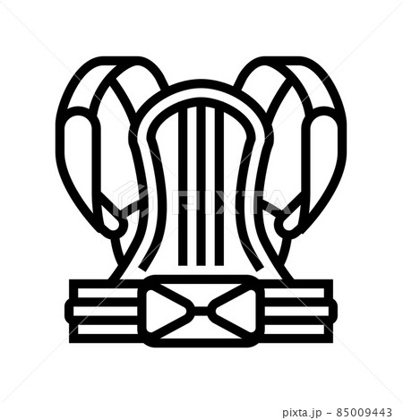 posture belt line icon vector illustration 85009443