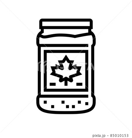 maple sugar bottle line icon vector illustration maple sugar bottle line icon vector illustration 85010153