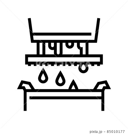 filtration maple syrup line icon vector illustration 85010177