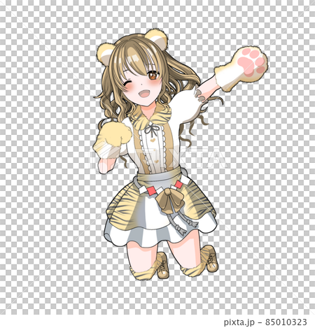 Mocha curly hair idol in charge of tiger cosplay celebrating the year of the tiger Mocha curly hair idol in charge of tiger cosplay celebrating the year of the tiger 85010323