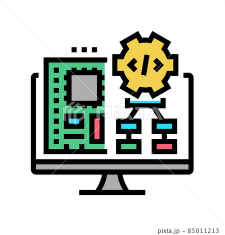 embedded software color icon vector illustration 85011213
