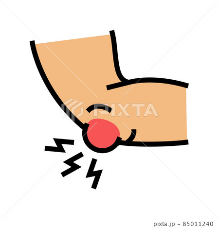 bursitis disease color icon vector illustration 85011240