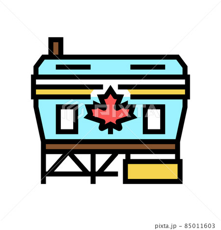 safety maple color icon vector illustration 85011603