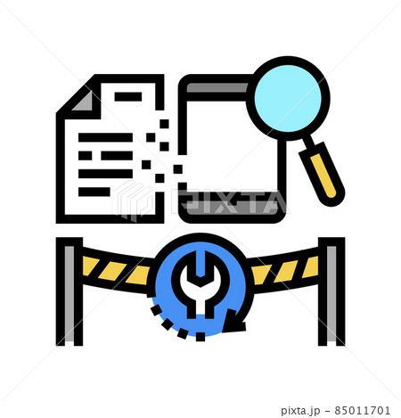 computer forensics services color icon vector illustration 85011701