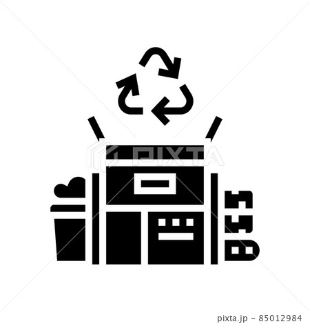 waste recycling glyph icon vector illustration 85012984