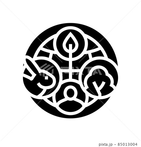 ecosystem ecology glyph icon vector illustration 85013004