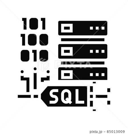 sql injections glyph icon vector illustrationのイラスト素材 [85013009] - PIXTA