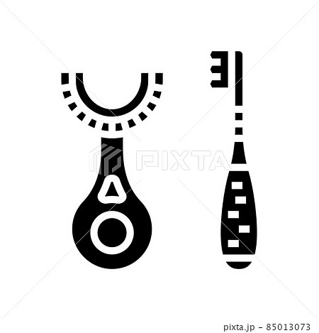 toddler toothbrush glyph icon vector illustration toddler toothbrush glyph icon vector illustration 85013073