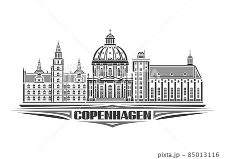 Vector illustration of Copenhagen Vector illustration of Copenhagen 85013116