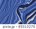 Fluid art. Marble ink colorful. Blue marble pattern texture abstract background. can be used for background or wallpaper, Flow ink 85013270