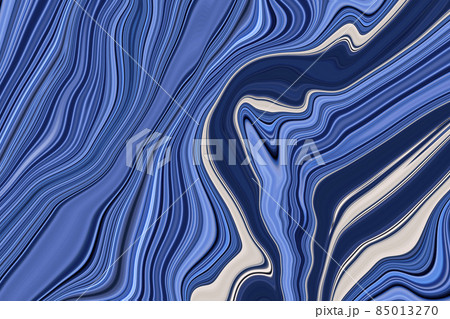 Fluid art. Marble ink colorful. Blue marble pattern texture abstract background. can be used for background or wallpaper, Flow ink 85013270