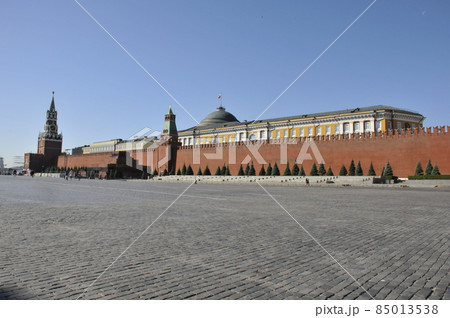 ロシア、モスクワ、赤の広場、クレムリン、スパスカヤ塔、レーニン廟、セナーツカヤ塔、元老院(大統領府) ロシア、モスクワ、赤の広場、クレムリン、スパスカヤ塔、レーニン廟、セナーツカヤ塔、元老院(大統領府) 85013538