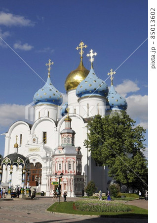 ロシア、セルギエフ・ポサード、トロイツェ・セルギエフ大修道院、ウスペンスキー大聖堂 85013602