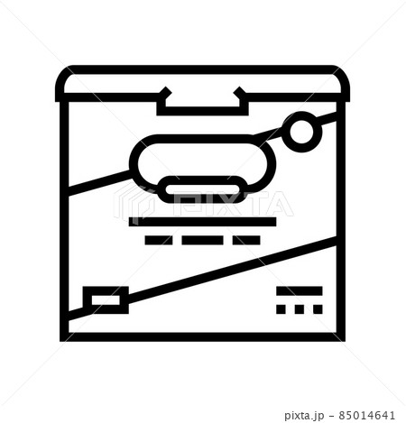 baby milk powder line icon vector illustration baby milk powder line icon vector illustration 85014641