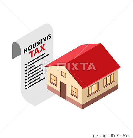 Housing Tax Isometric Composition 85016955