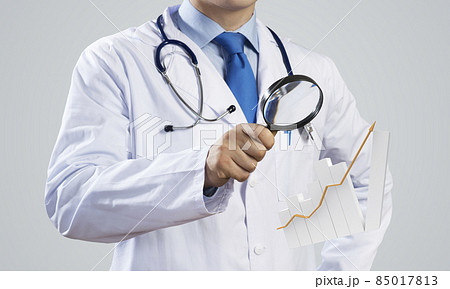 Conceptual image of analytical doctor 85017813
