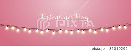 Valentine's day long banner. Valentine's day long banner. 85019292