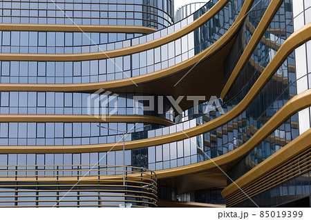 abstract glass office building background 85019399