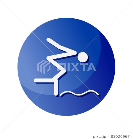 Jumping icon. A symbol dedicated to sports and games. Vector illustrations. Jumping icon. A symbol dedicated to sports and games. Vector illustrations. 85020967