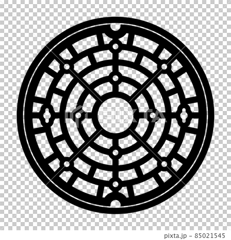 Manhole silhouette 85021545
