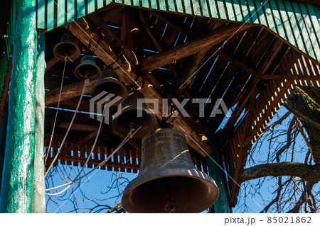 Close-up of orthodox church bells Close-up of orthodox church bells 85021862