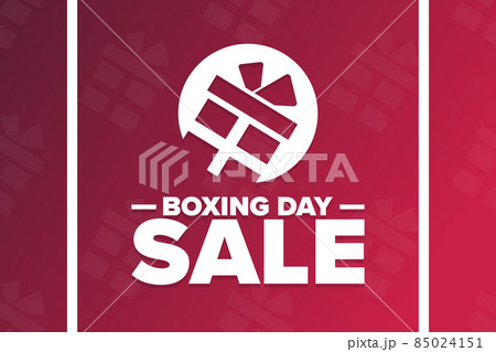 Boxing Day Sale. Holiday concept. Template for background, banner, card, poster with text Boxing Day Sale. Holiday concept. Template for background, banner, card, poster with text 85024151