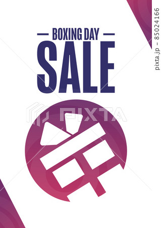 Boxing Day Sale. Holiday concept. Template for background, banner, card, poster with text 85024166