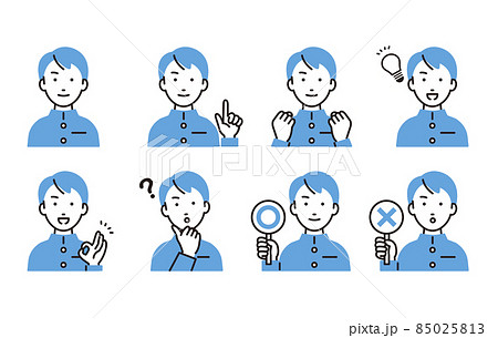 人物 中学生の男の子セット 85025813