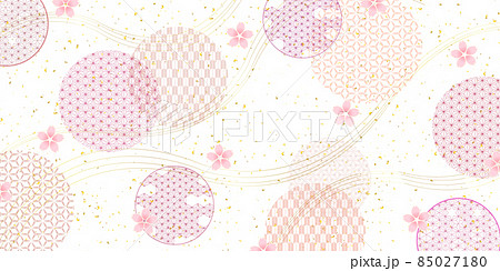 桜 和柄 春 背景 桜 和柄 春 背景 85027180