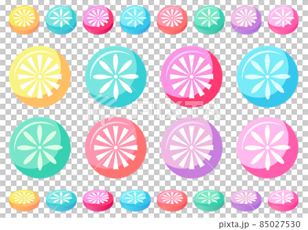 カラフルなキャンディドロップ 85027530