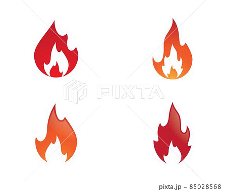 Fire symbol vector icon Fire symbol vector icon 85028568