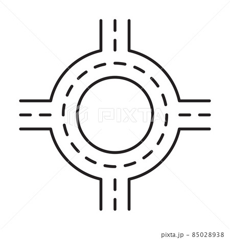 intersection road clipart free