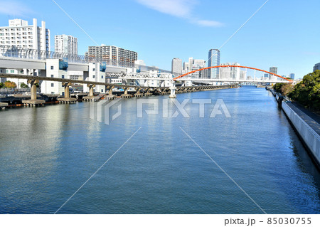 大井北埠頭橋より天王洲アイル方面を望む(東京都品川区)【2021.12】 85030755