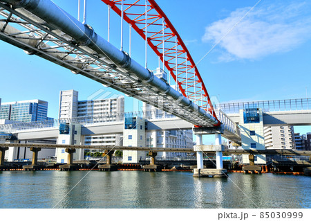 大井水管橋／京浜運河(東京都品川区)【2021.12】 85030999