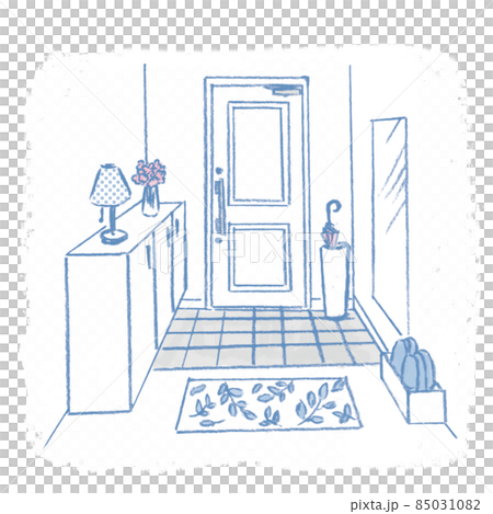 Beautiful entrance - Stock Illustration [85031082] - PIXTA