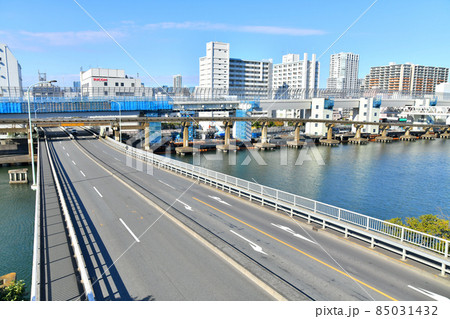 大井北埠頭橋／京浜運河(東京都品川区)【2021.12】 85031432
