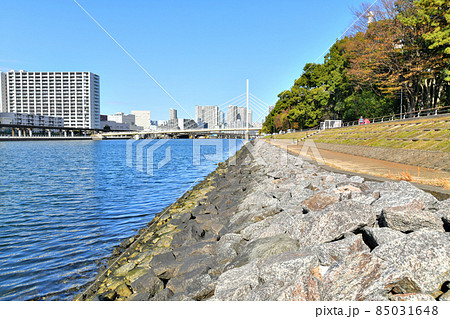 かもめ橋/京浜運河周辺を望む(東京都品川区)【2021.12】 かもめ橋/京浜運河周辺を望む(東京都品川区)【2021.12】 85031648