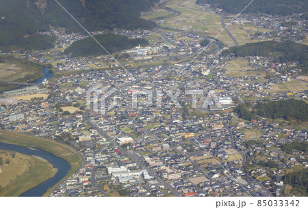 鹿児島県霧島市の空撮/鹿児島県霧島市隼人町 85033342