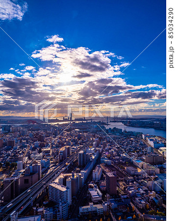 大阪市西部の夕景 大阪市西部の夕景 85034290