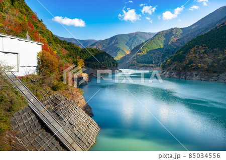 静岡県榛原郡川根本町　長島ダム 85034556